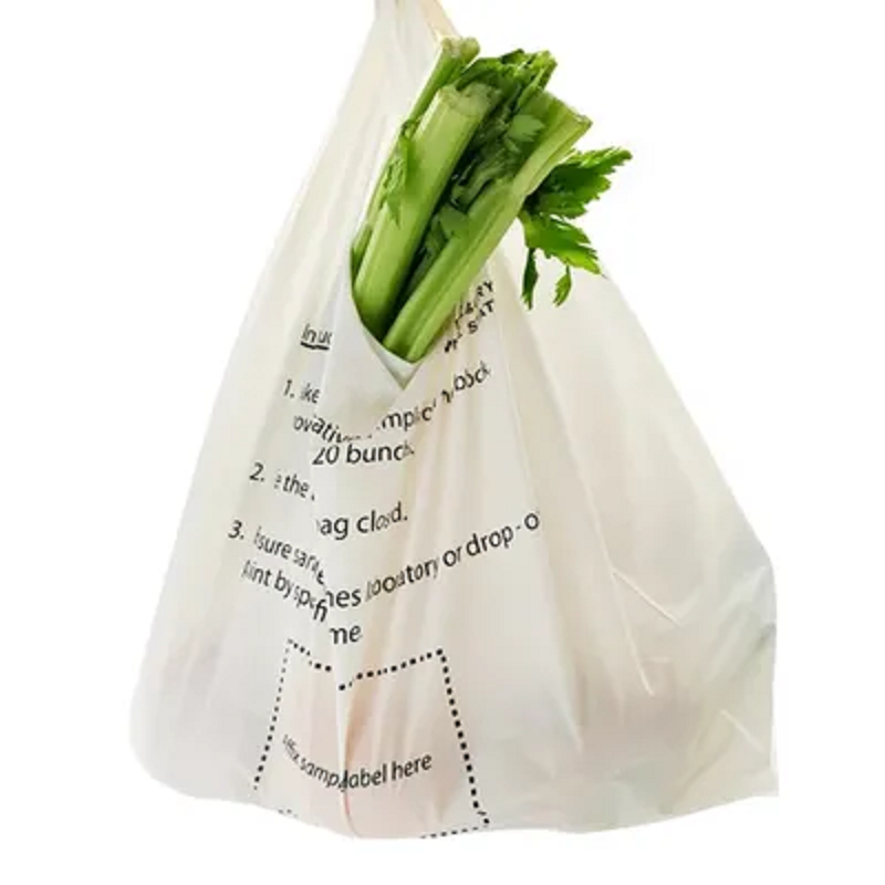 Biodegradable Plastic T-shirt Shopping Bag