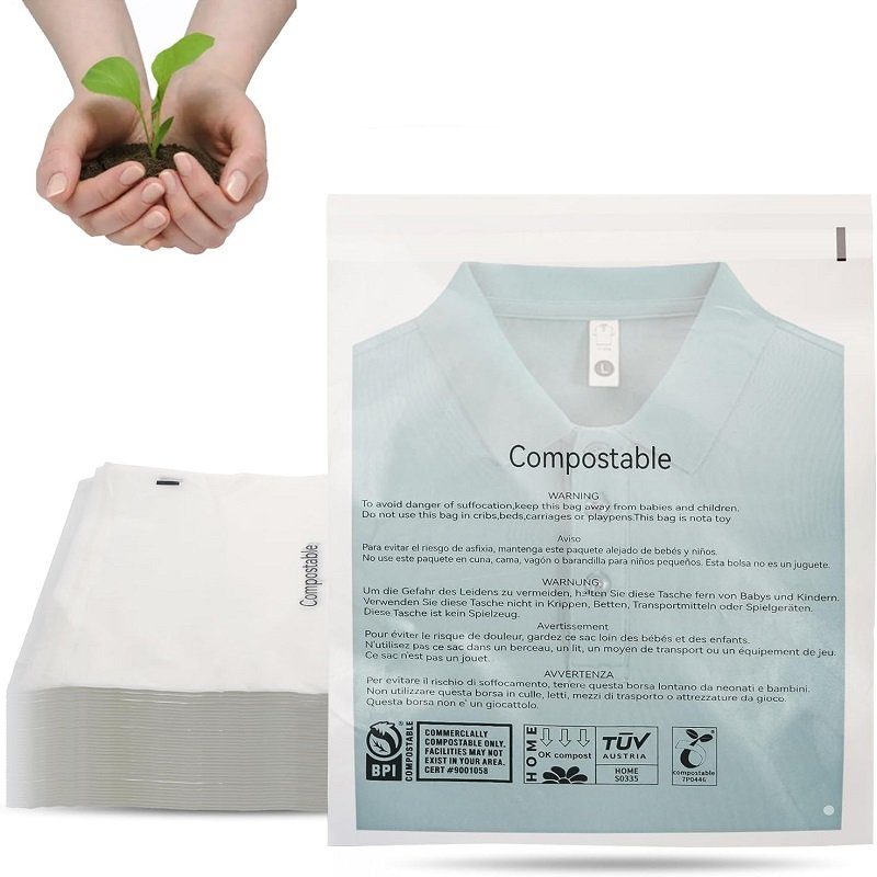 Compostable Clear Bags 12x15 Inch Reseal