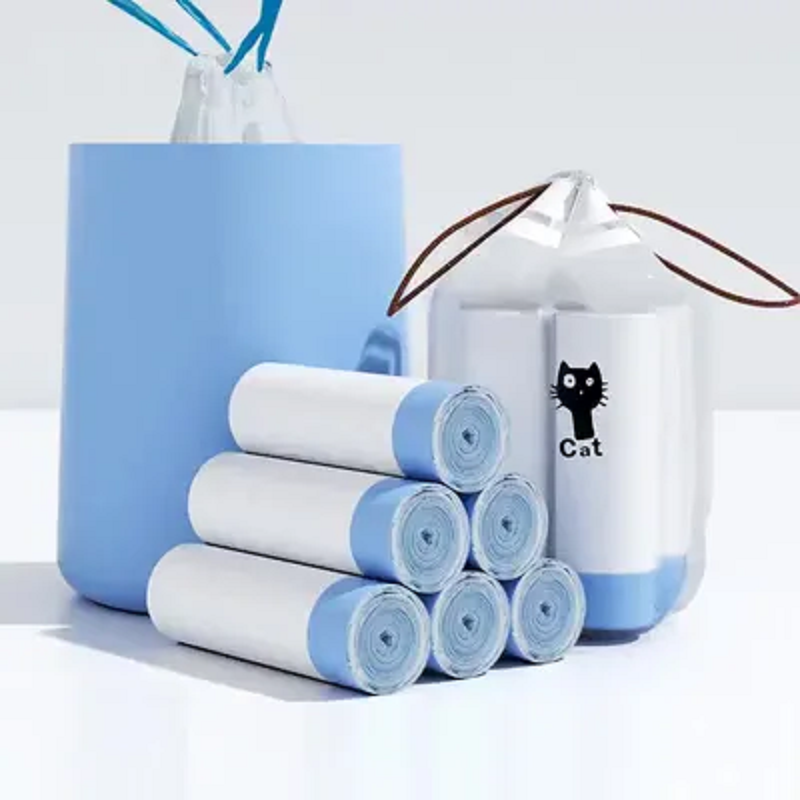 PLA+PBAT Biodegradable Drawstring Garbag