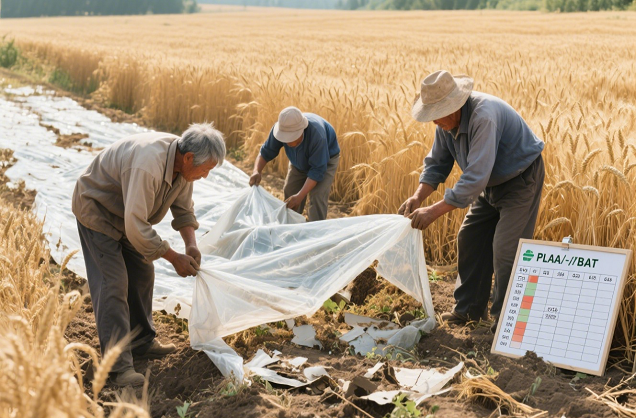 PLA/PBAT composite film degrades in 120 days on farmland.