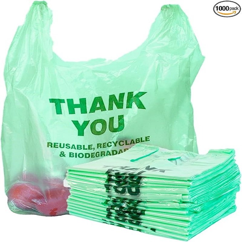 Biodegradable T-Shirt Bags Eco-Friendly 